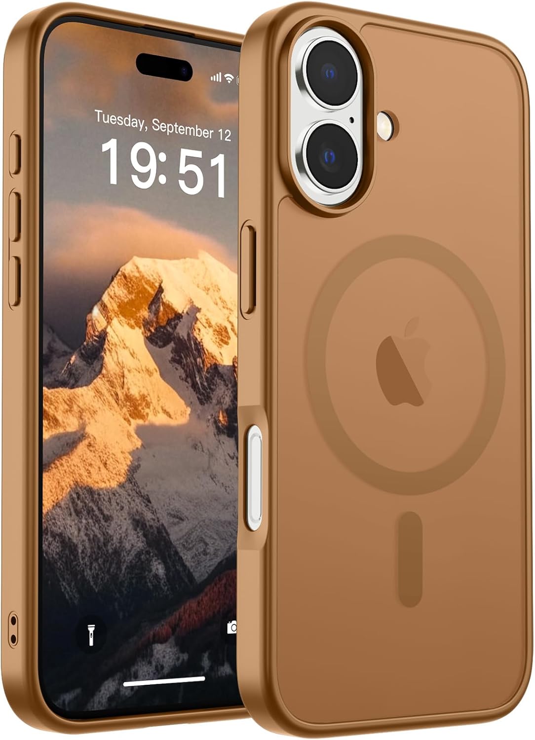SUPFINE Magnetic for iPhone SE Case 2022 (3rd)/2020 (2nd), iPhone 8 Case (Compatible with MagSafe) (Military Grade Drop Protection) Translucent Matte Phone Cover,Black