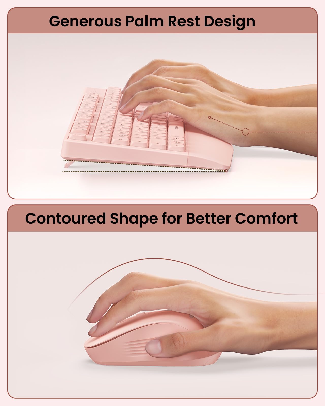 Seenda SyncPro: Ergonomic Bluetooth Keyboard & Mouse