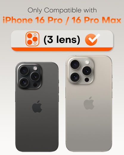 TOCOL Camera Lens Protector for iPhone 17 Tempered Glass HD Individual Scratch Resistant Camera Cover Accessories Case Friendly 2 Pack（Clear）