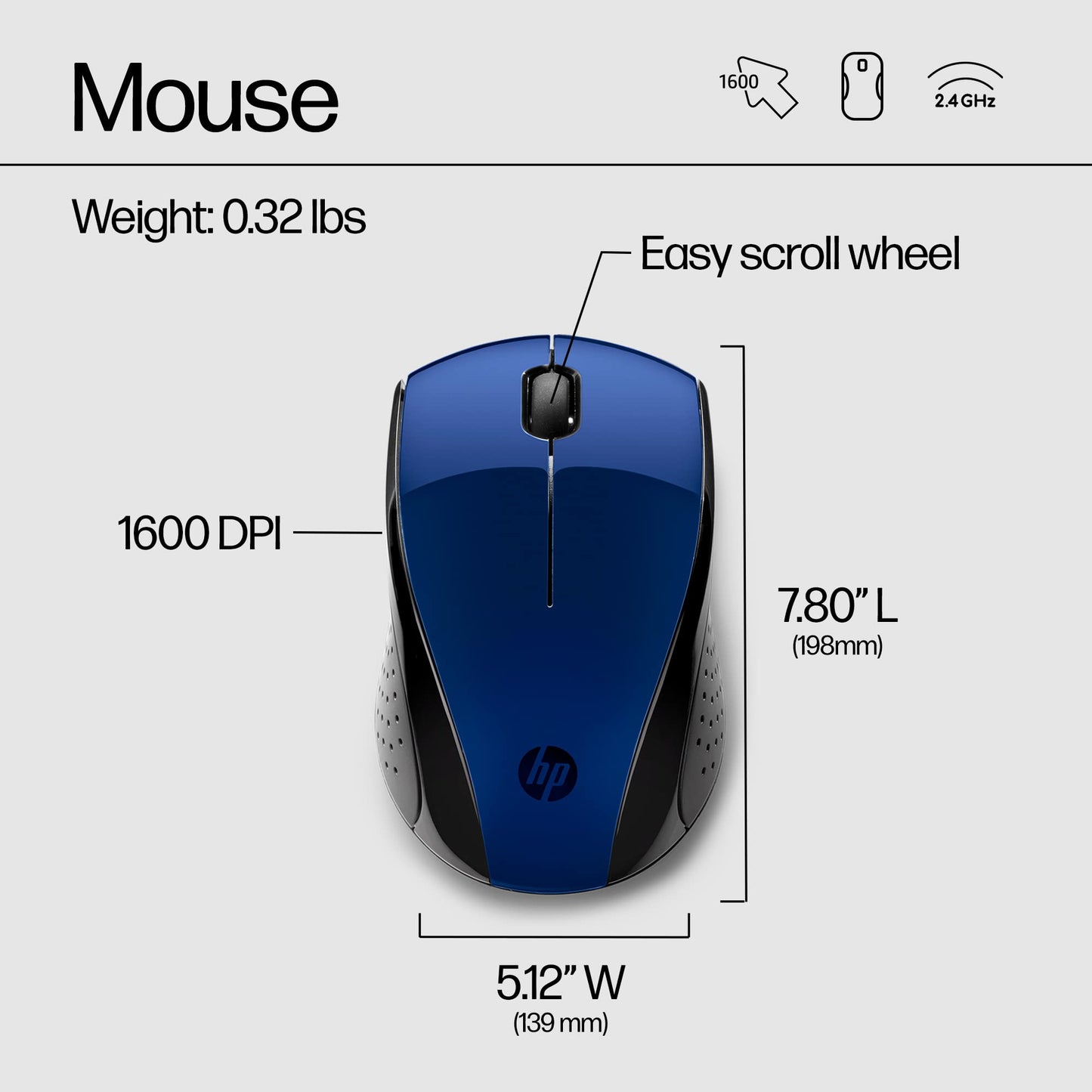HP GlidePro X3000: Long-Life Wireless Mouse