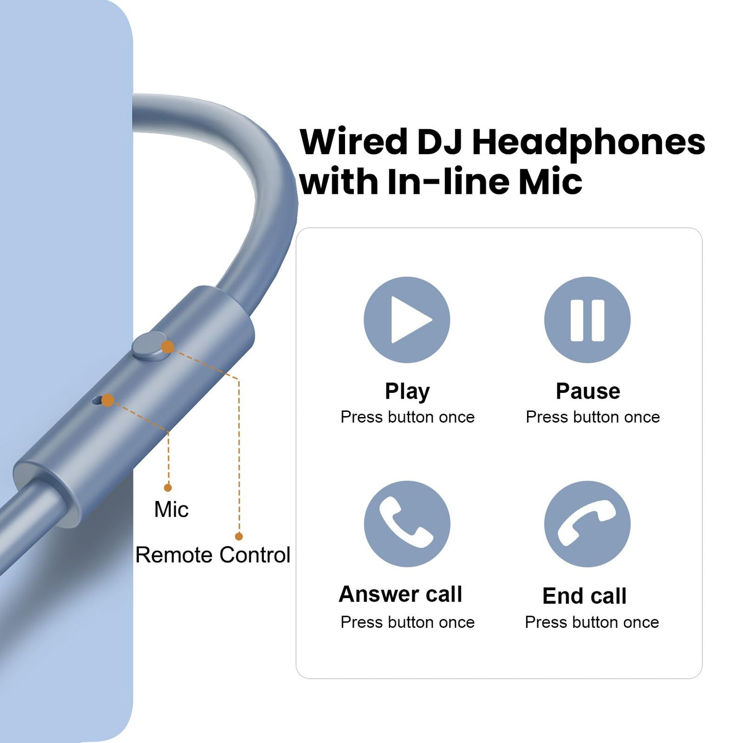 OneOdio A71 Studio Pro - Wired Foldable DJ Headset