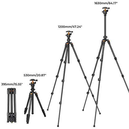 K&F Travel Pro 64 Tripod with 360° Ball Head - Small Enterprise