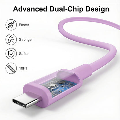 iPad Charger Fast Charging, 20W USB C Charger Block with 10FT & 6FT USB C to C Cable for iPad Pro 13/12.9/11 inch, iPad A16 11th/10th Generation, iPad Air 13/11 inch M4/M3/M2/5th/4th, iPad mini 7/6