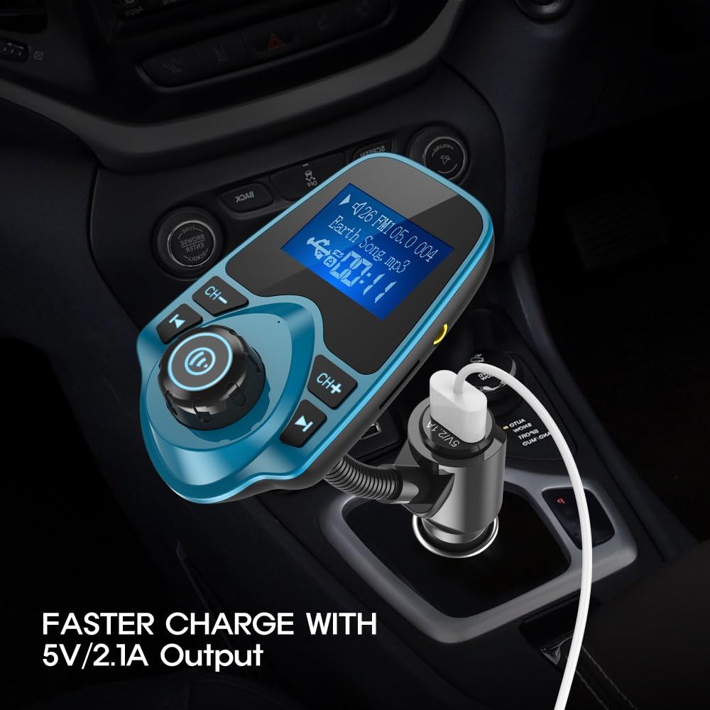 Nulaxy FlexiConnect: 2024 Bluetooth FM Car Adapter