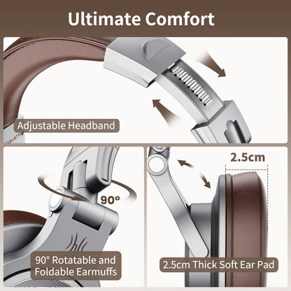 OneOdio A71 Studio Pro - Wired Foldable DJ Headset