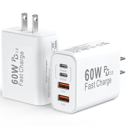 USB C Wall Charger Block, 40W USB Type C iPhone Charger Fast Charging Block