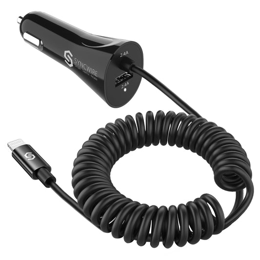 SyncCharge: MFi Lightning Car Adapter 4.8A/24W