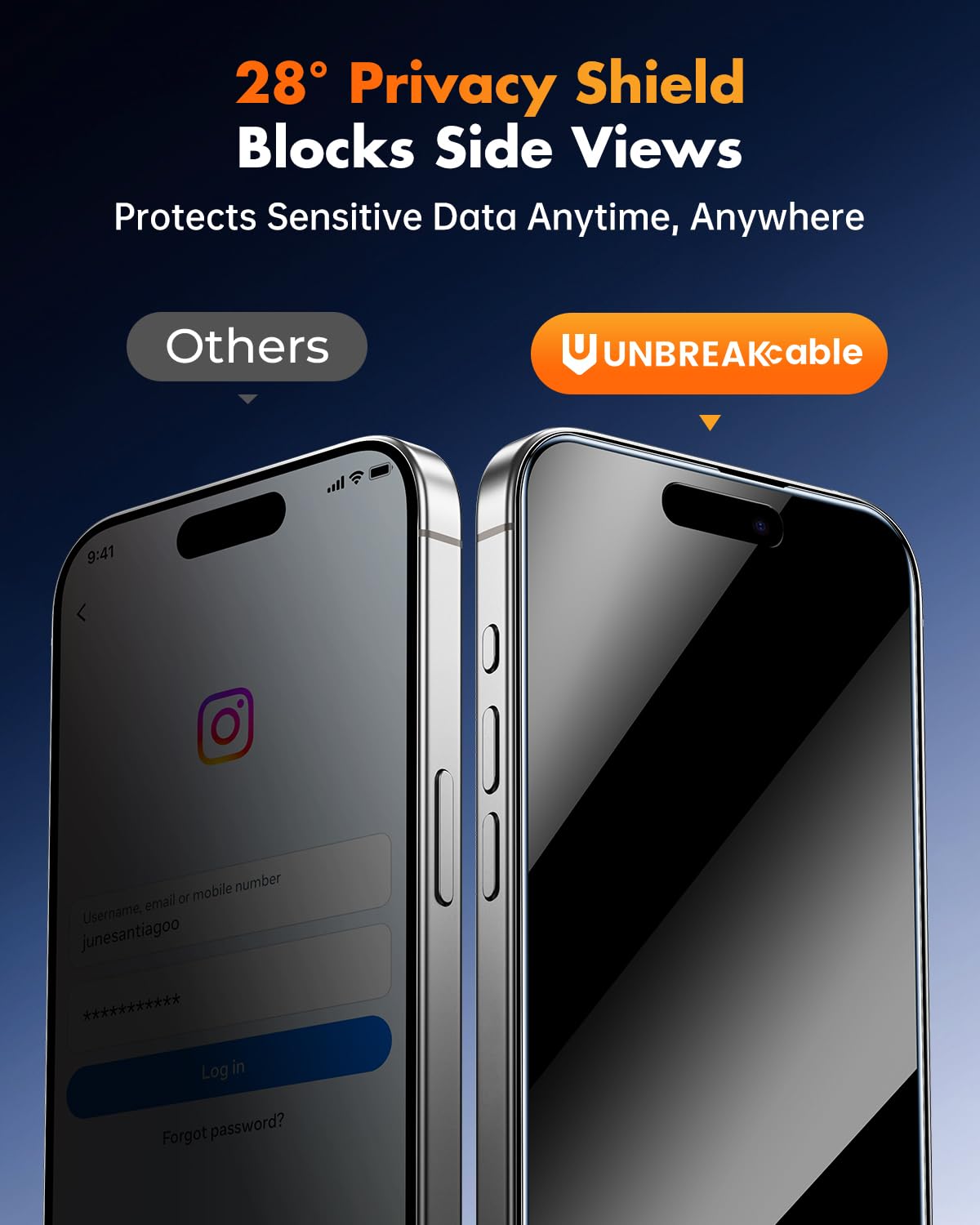 UNBREAKcable iPhone 16 Pro Max Privacy Screen 3 Pack