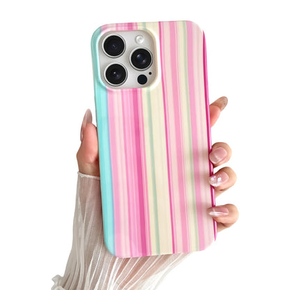 Yeddabox for iPhone 17 Pro Max Case Cute Striped Phone Case Soft TPU Slim Shockproof Phone Cover for Women Girls, Pink