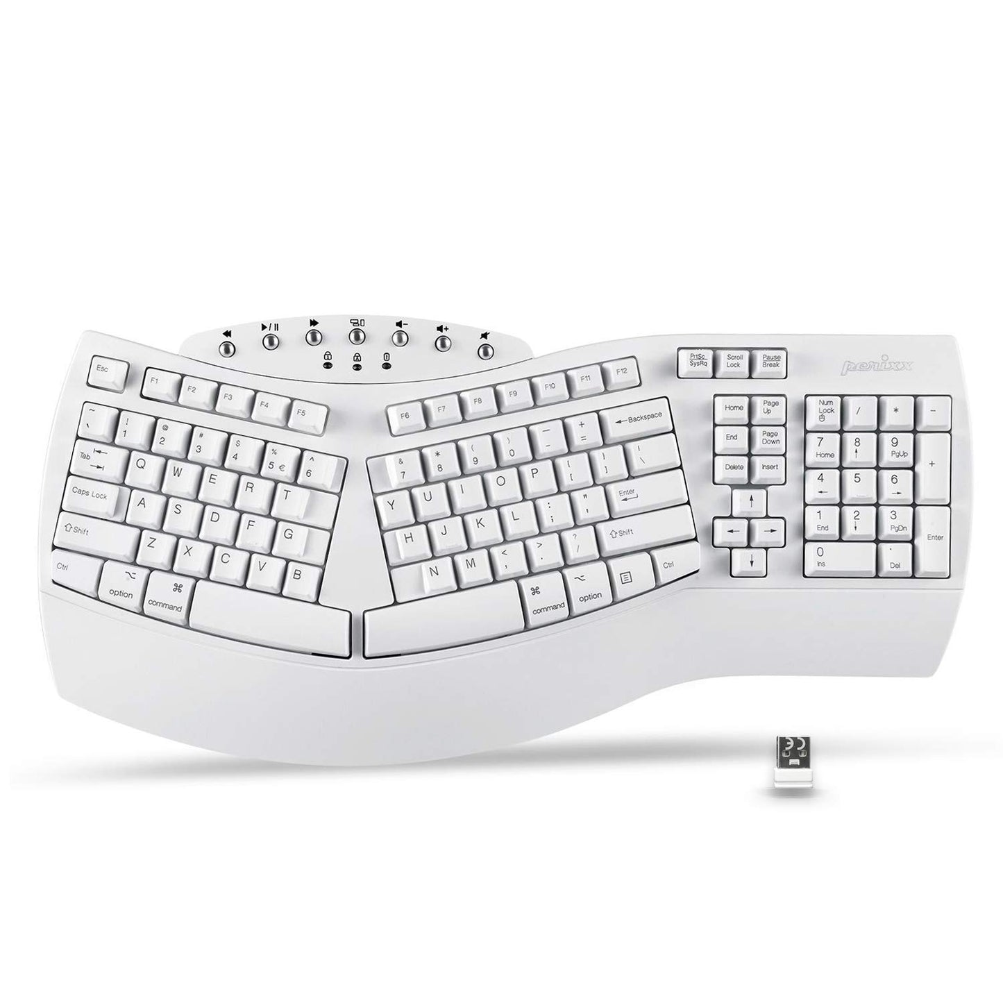 PeriSplit Ergonomic Keyboard with Wrist Rest - Black