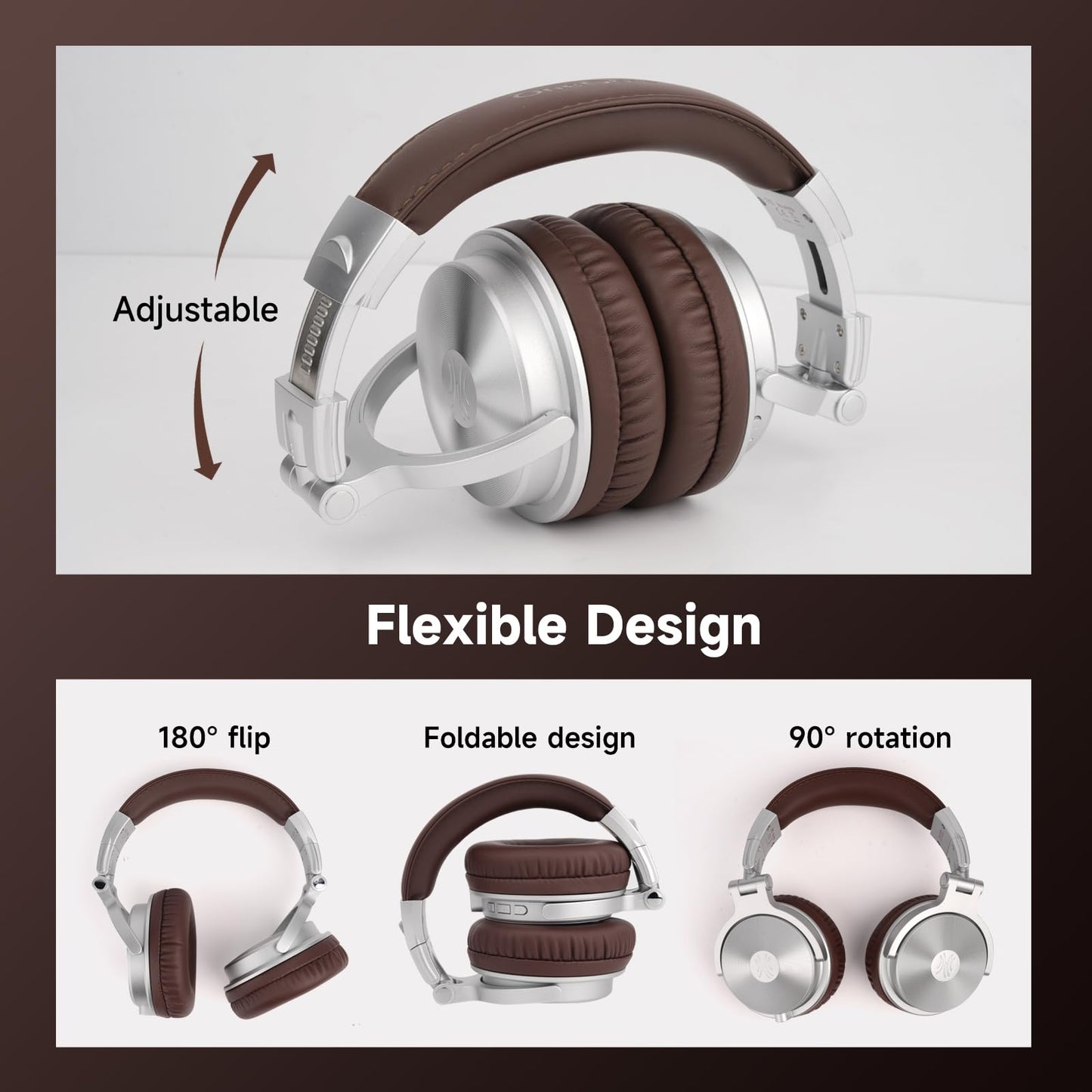 OneOdio ProC: 110Hr Bluetooth Foldable Bass Headset