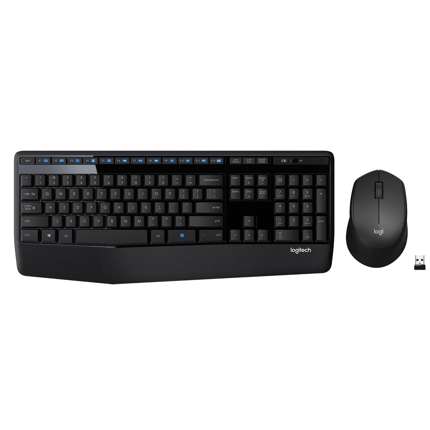 LogiKey K345: Full-Size Wireless Keyboard w/ Palm Rest