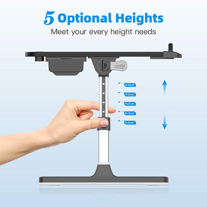 FlexiFold XL: Adjustable Laptop Tray for Bed & Sofa