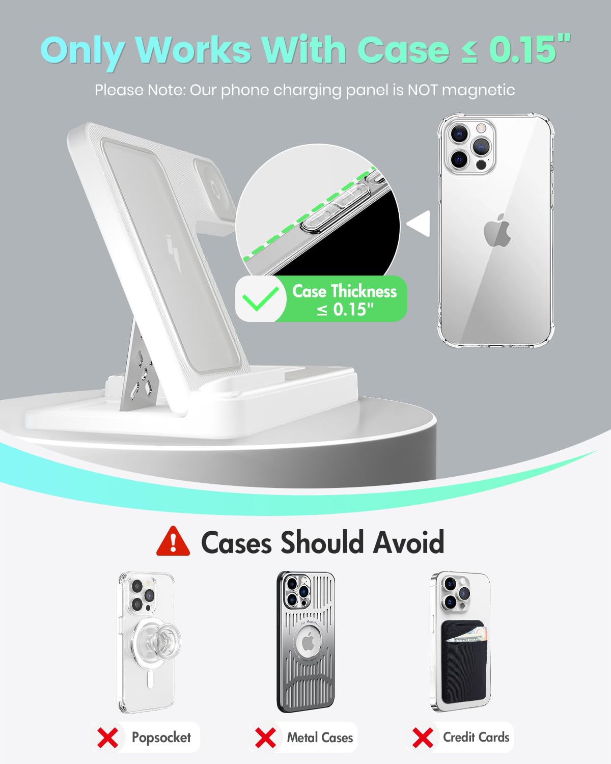 3-in-1 Charger Stand for iPhone, Watch, Airpods - Small Enterprise