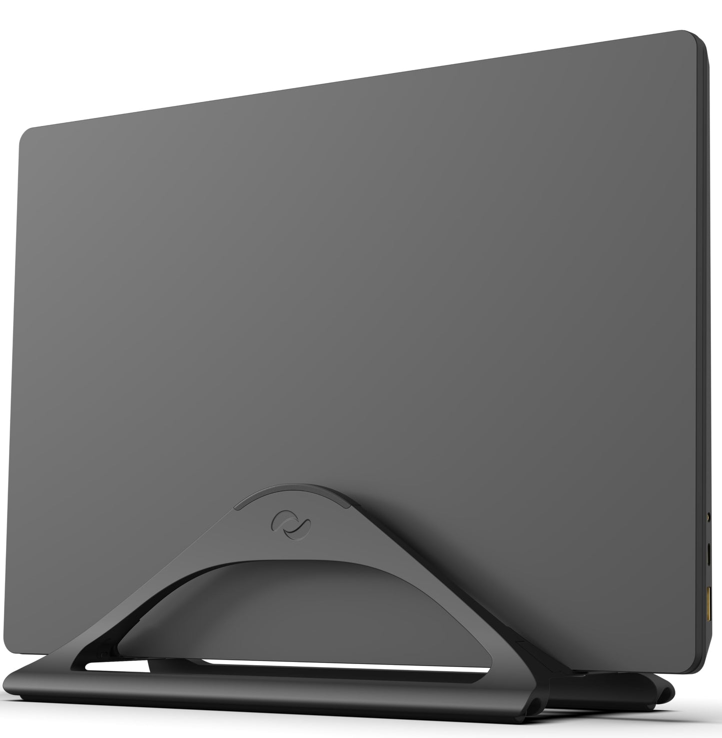 BlackRise: Adjustable Vertical Laptop Dock Stand