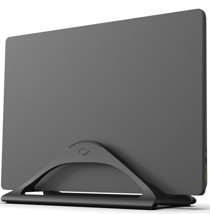 BlackRise: Adjustable Vertical Laptop Dock Stand