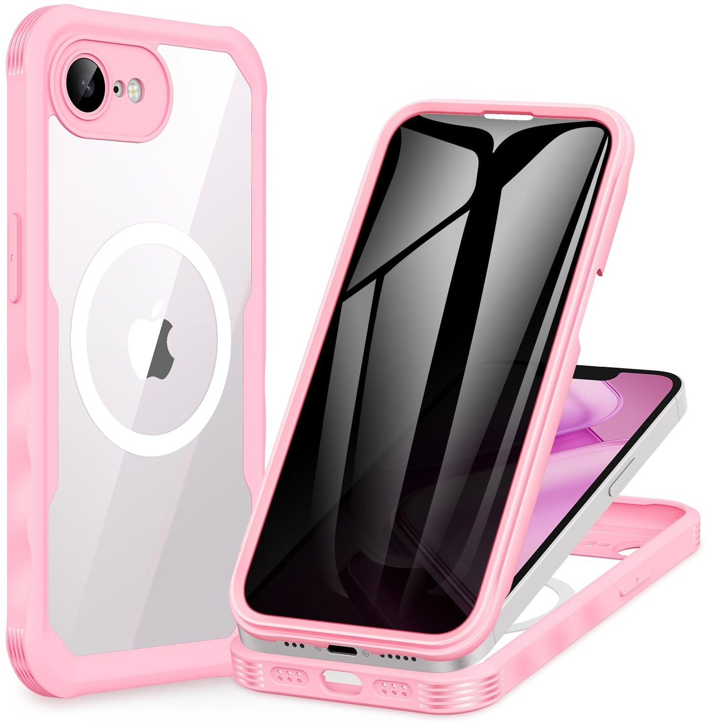 CENHUFO Privacy iPhone 14/13 Case with Glass Protector