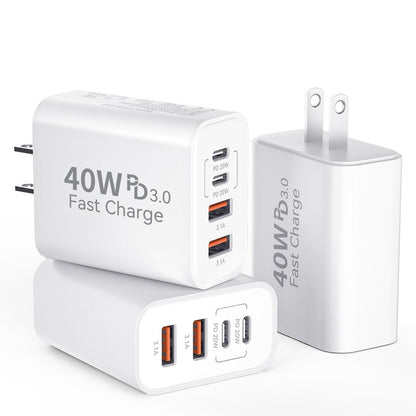 USB C Wall Charger Block, 40W USB Type C iPhone Charger Fast Charging Block