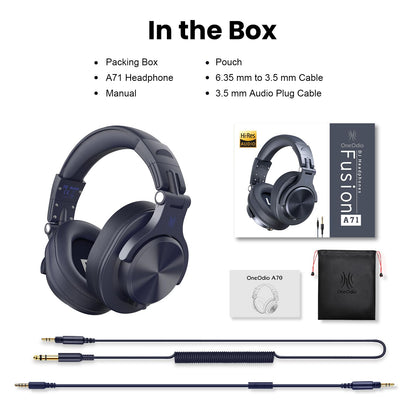 OneOdio A71 Studio Pro - Wired Foldable DJ Headset