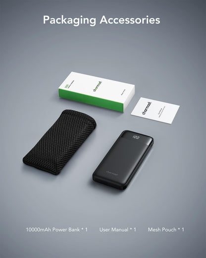 TravelMax 10K: Slim Power Bank w/ Built-in Cables - Small Enterprise