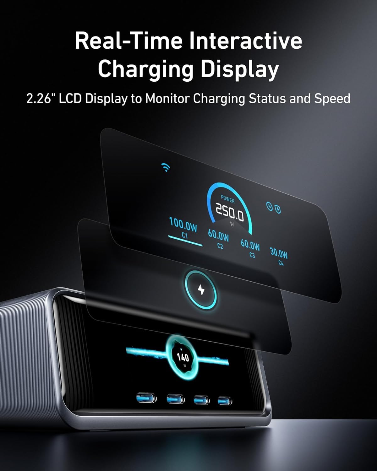 Anker Prime 250W 6-Port GaN USB C Charger
