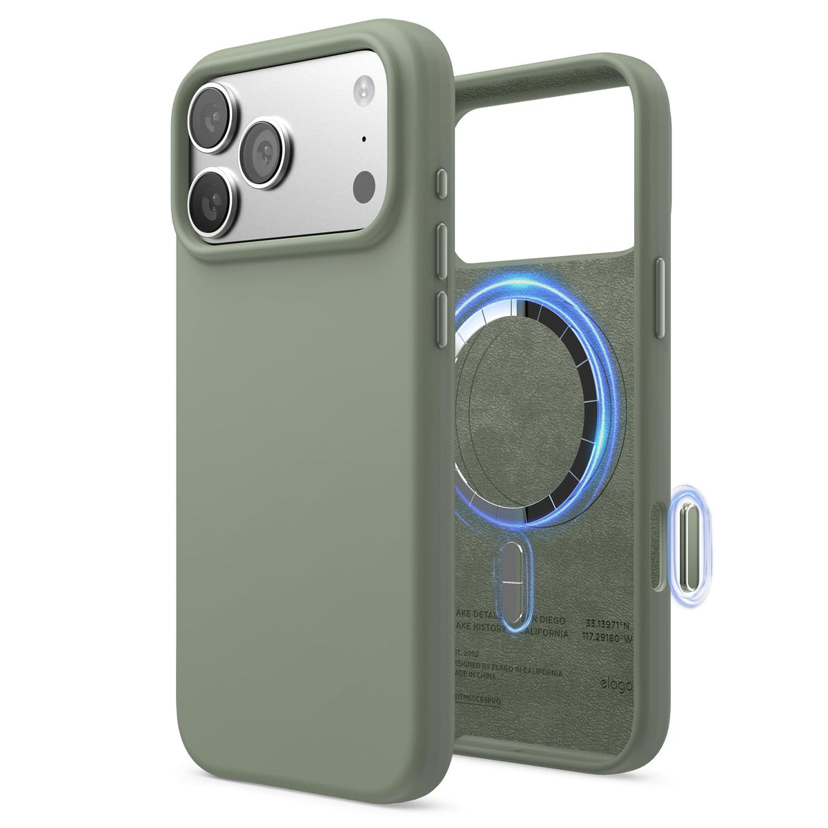elago Premium Magnetic Silicone Case for iPhone Air Stone