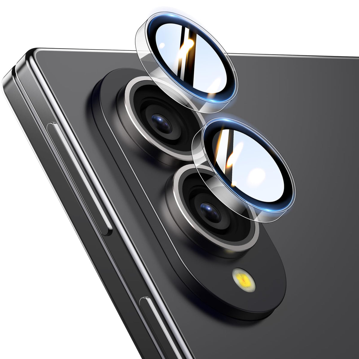TOCOL Camera Lens Protector for iPhone 17 Tempered Glass HD Individual Scratch Resistant Camera Cover Accessories Case Friendly 2 Pack（Clear）