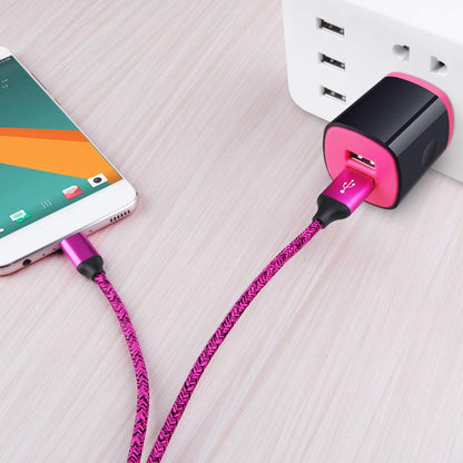 USB C Charger, AndHot Dual Port 2.1A Charger Block Plug+6ft Type C Fast Charging Cable for Samsung Galaxy S26 S25 S24 S23 S22 S21 S20 Note20 A57 A37 A17 A56 A16 A25 A35 A55 A15 A54 A14 A13 A23 A53 A32