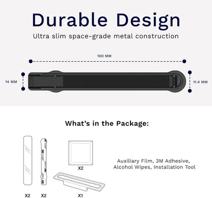 Ultra-Thin Phone Grip, Non-Slip Finger Strap , Adjustable Angle Strap Holder for Hand, Phone Case Accessory Gift for Iphone and Android
