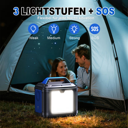 SBAOH Portable Power Station 300W,solar Power Generator 296Wh 80000mAh,solar Power Bank Portable Charger