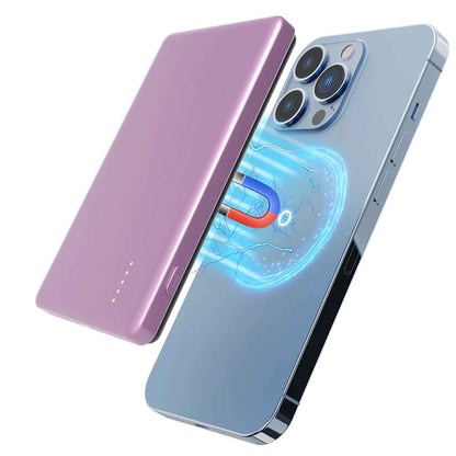 2-in-1 MagSafe Wireless Slim Power Bank 5000mAh