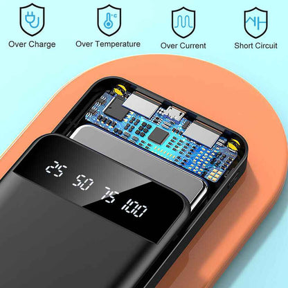 Power Bank 9000000mAh Fast Charger 4 USB Ports