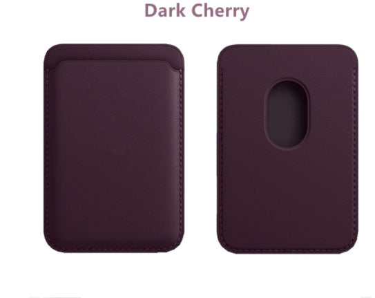 Magnetic Leather Card Holder Holder
