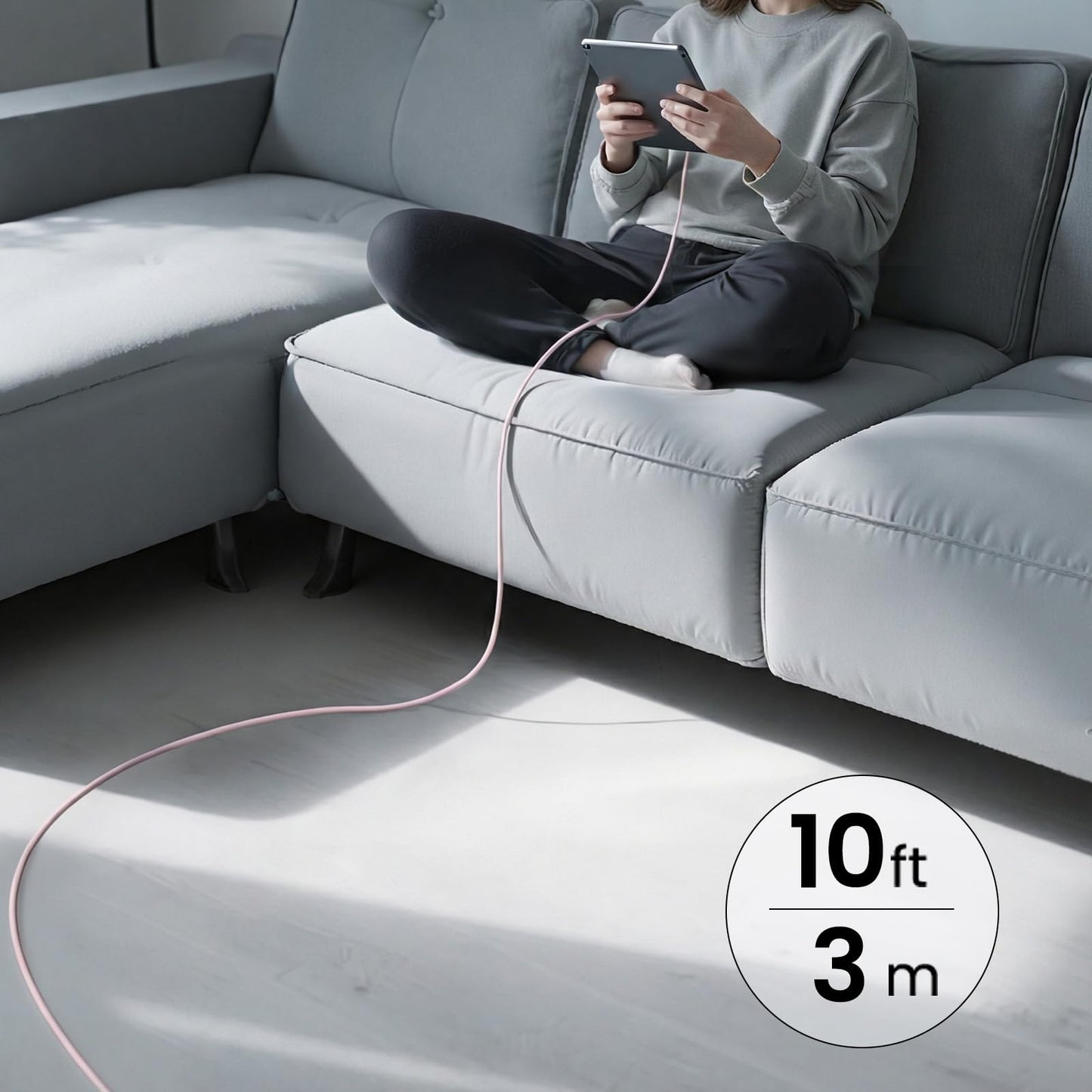 iPad Charger Fast Charging, 20W USB C Charger Block with 10FT & 6FT USB C to C Cable for iPad Pro 13/12.9/11 inch, iPad A16 11th/10th Generation, iPad Air 13/11 inch M4/M3/M2/5th/4th, iPad mini 7/6