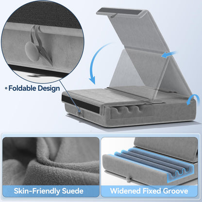 FoldMate: Versatile Tablet Pillow Stand with Pocket
