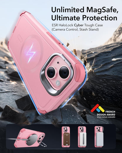 ESR Air Armor: Clear Black Military-Grade iPhone Case