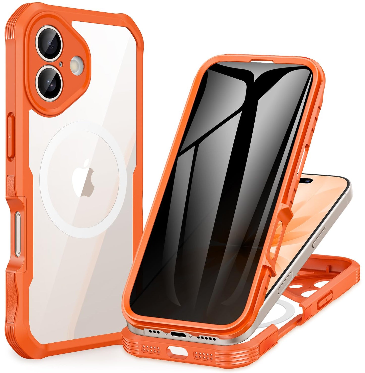 CENHUFO Privacy iPhone 14/13 Case with Glass Protector