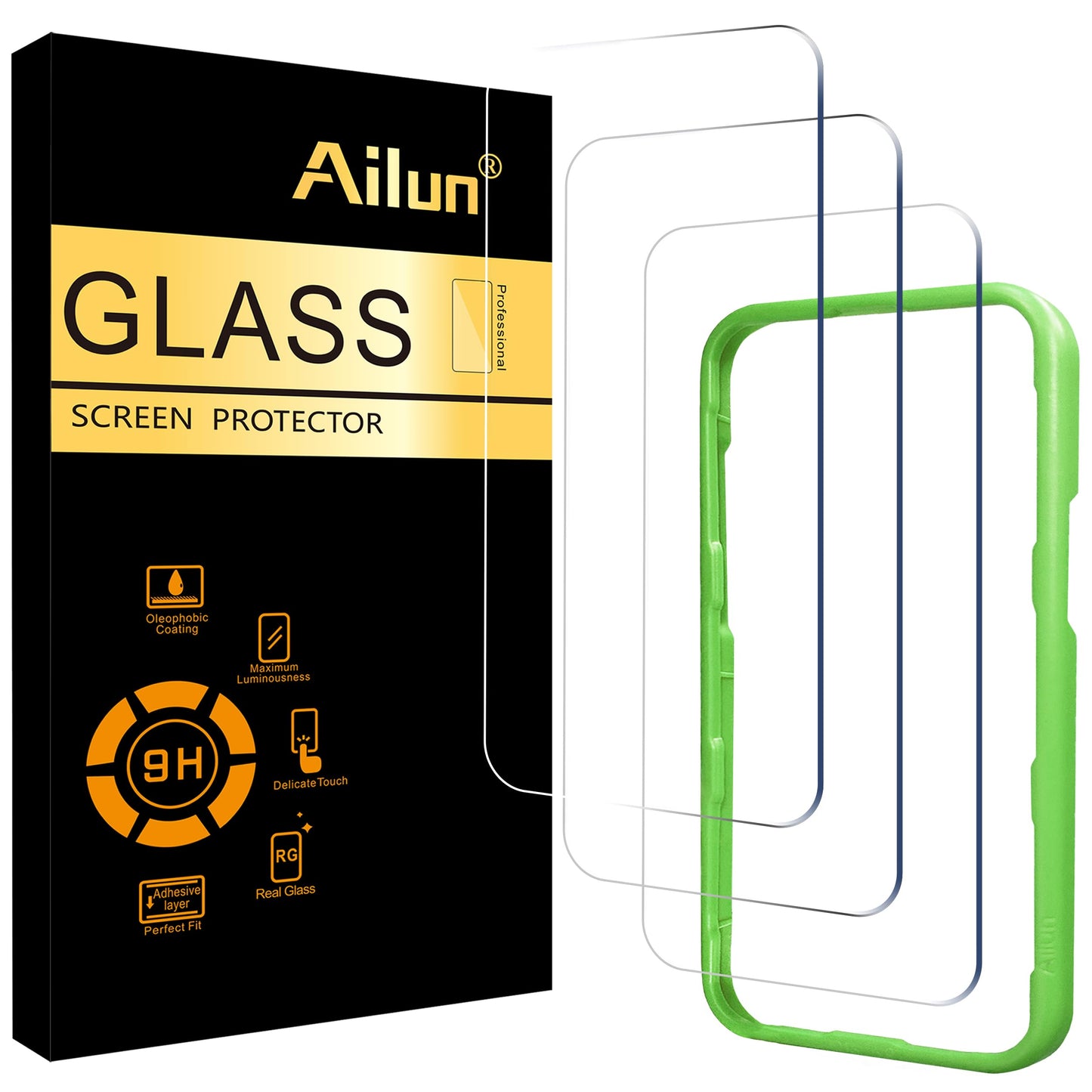 Ailun iPhone 16/15/15 Pro 6.1 Screen Protector 3-Pack