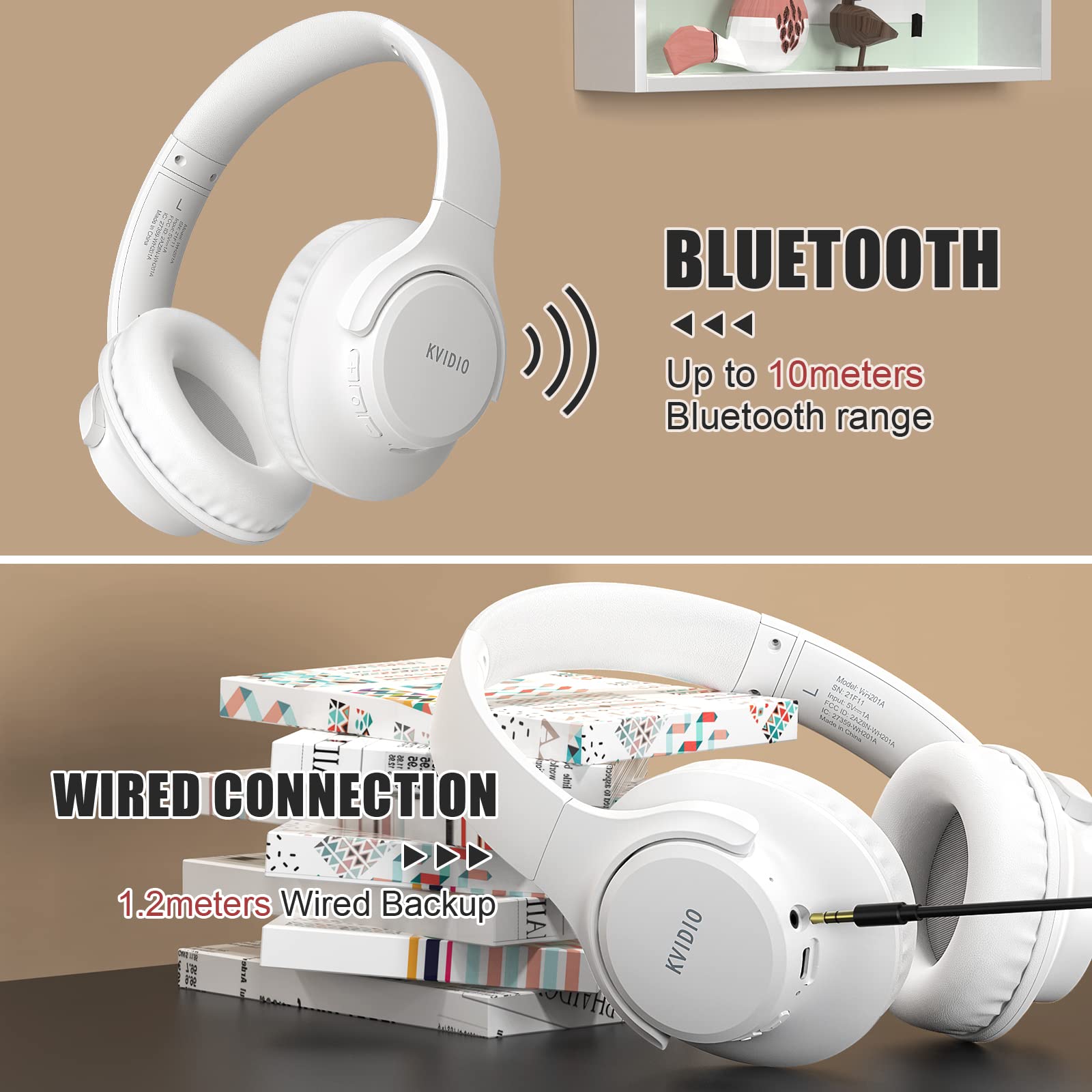 KVIDIO ProBass 65H Wireless Headphones - Travel Ready! - Small Enterprise