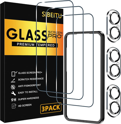 SIBEITU 3+3 Pack Screen Protector for iPhone 17 6.3 Inch Tempered Glass