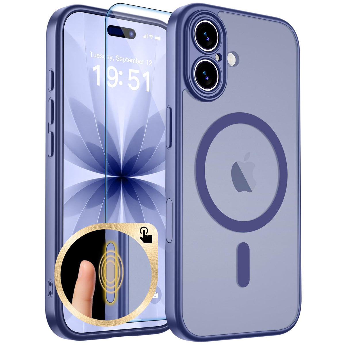 zapica Magnetic for iPhone 17 Pro Max Case, Gray