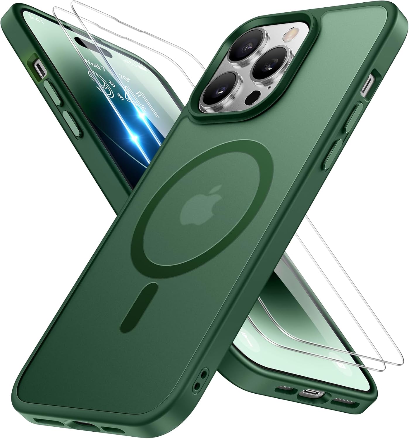 Miracase Magnetic iPhone 14 Case with Protectors