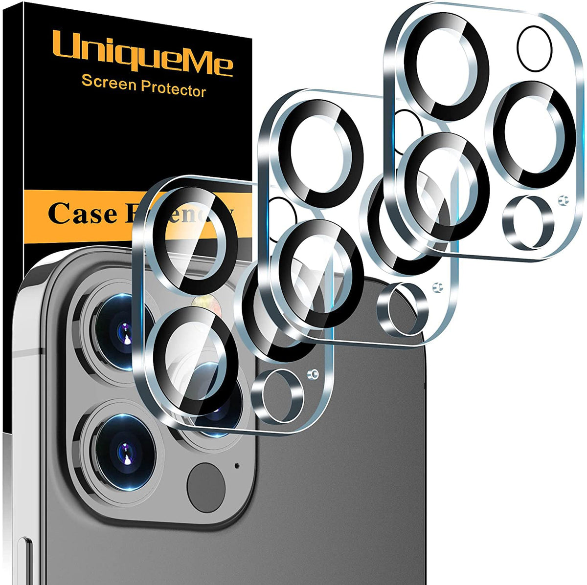 UniqueMe for 3 Pack iPhone 16 Pro/iPhone 16 Pro Max Camera Lens Protector