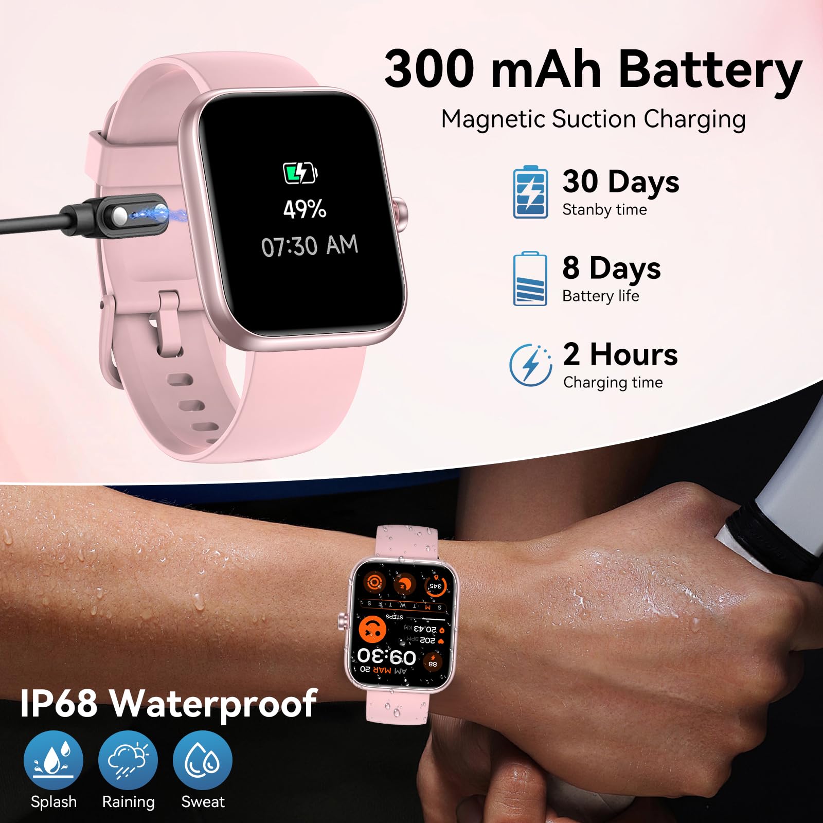 FitSmart Alexa Watch: HD Touchscreen & Health Tracker - Small Enterprise