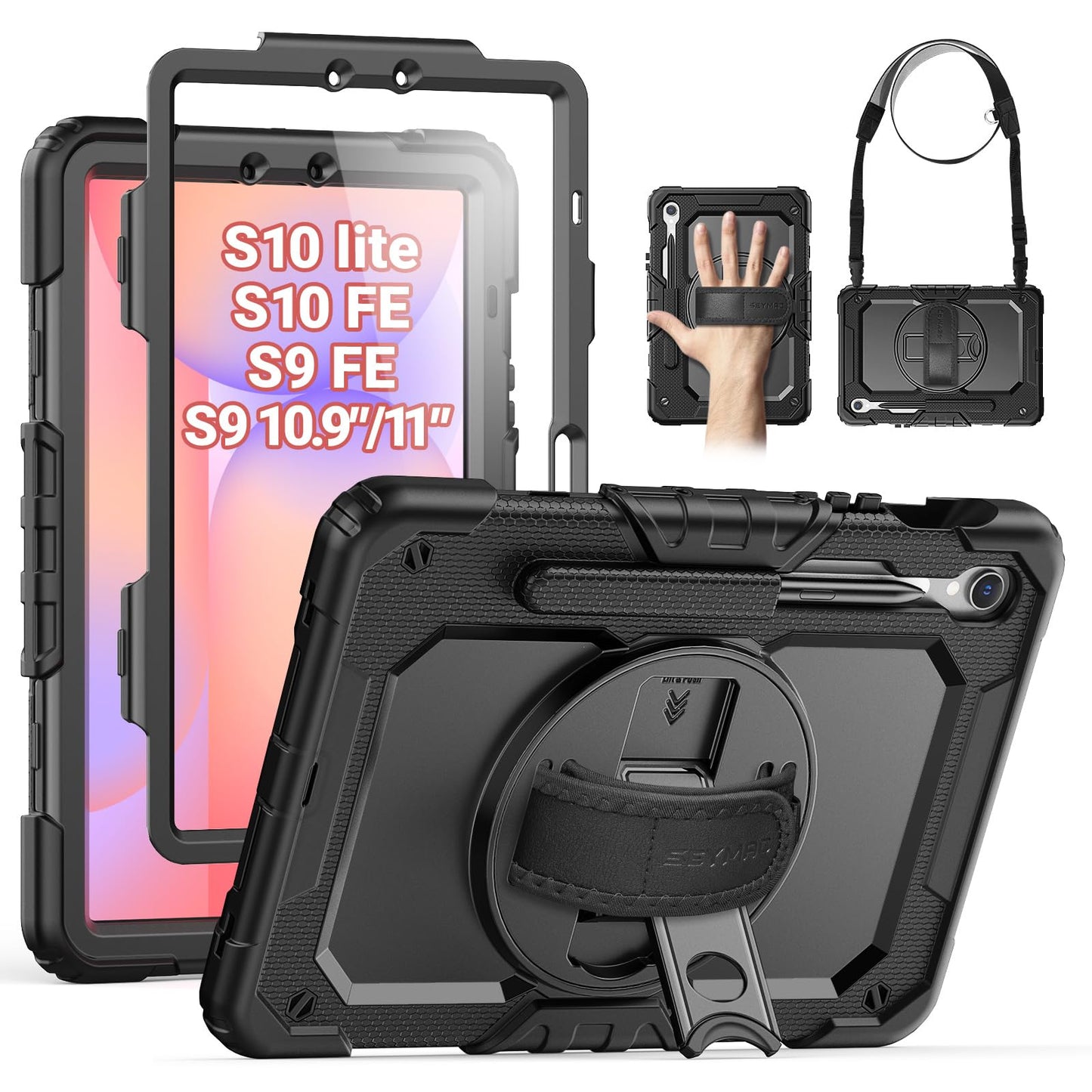 SEYMAC Heavy Duty Case for Galaxy Tab A9 8.7 2023, Blue