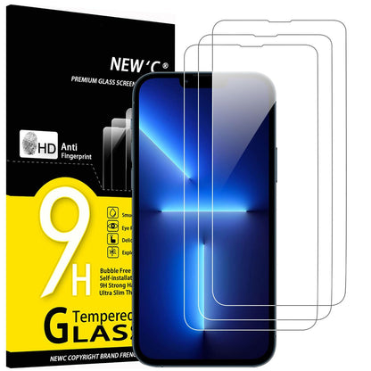 NEW'C 3 Pack iPhone 11/XR Tempered Glass Protectors