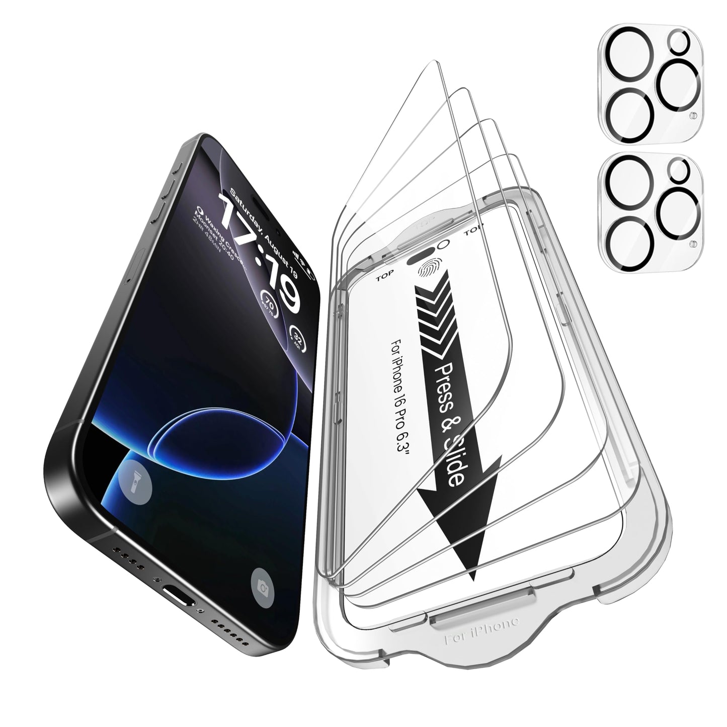 iPhone 13 4-Pack Privacy Glass Shield - Military Grade - Small Enterprise