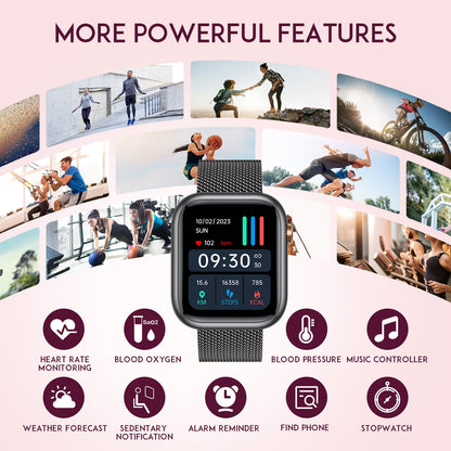 GoldFit Smartwatch: Women's Fitness Tracker & Caller - Small Enterprise