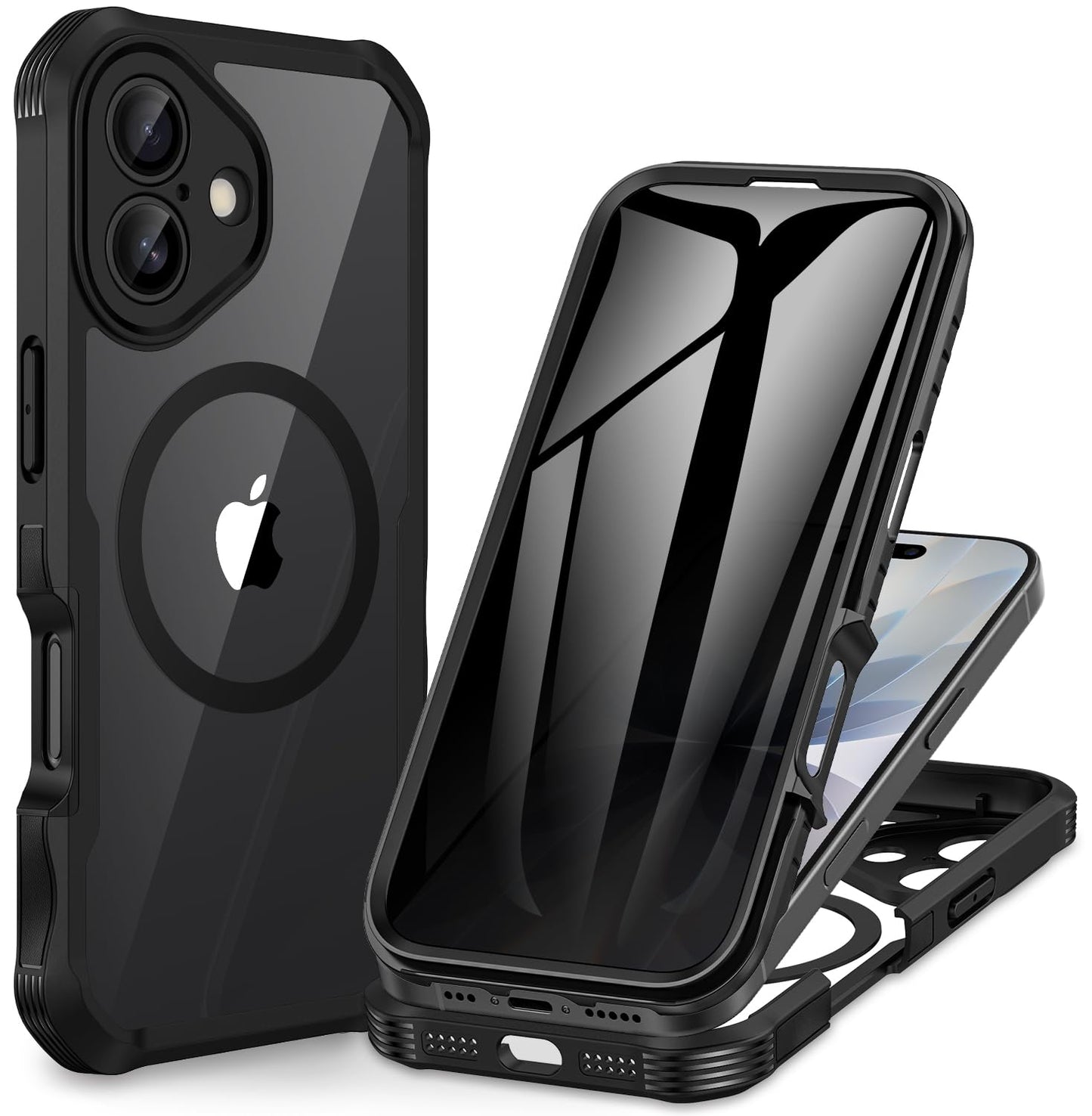 CENHUFO Privacy iPhone 14/13 Case with Glass Protector
