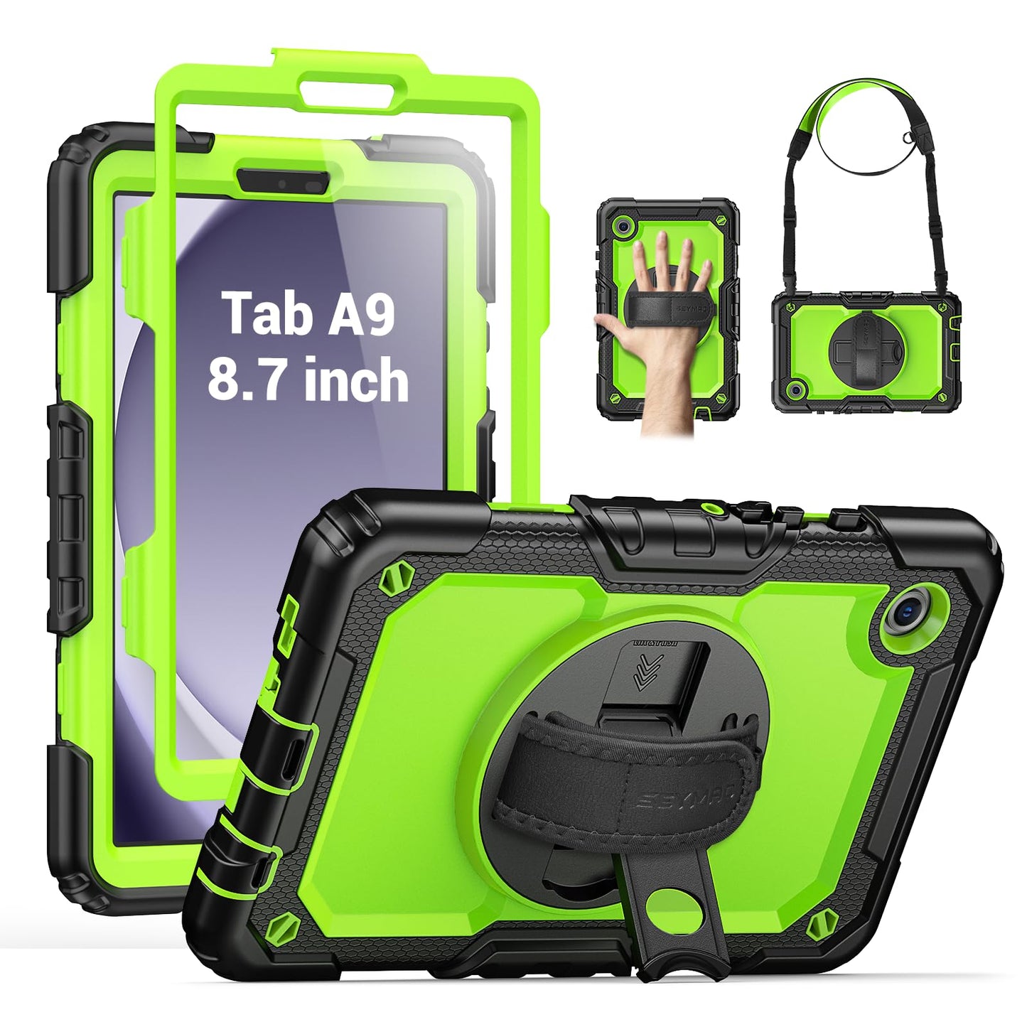 SEYMAC Heavy Duty Case for Galaxy Tab A9 8.7 2023, Blue